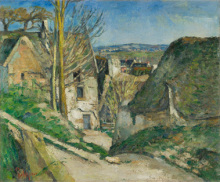 首吊りの家、 <br>オーヴェール=シュル=オワーズ <br> 1873年　油彩、カンヴァス <br>55.0×66.0cm　 オルセー美術館