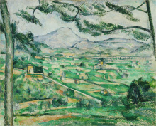 サント=ヴィクトワール山<br>1886-87年 油彩、カンヴァス<br>59.7×72.4cm<br>フィリップス・コレクション